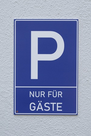 Parkplatz Hinweisschild